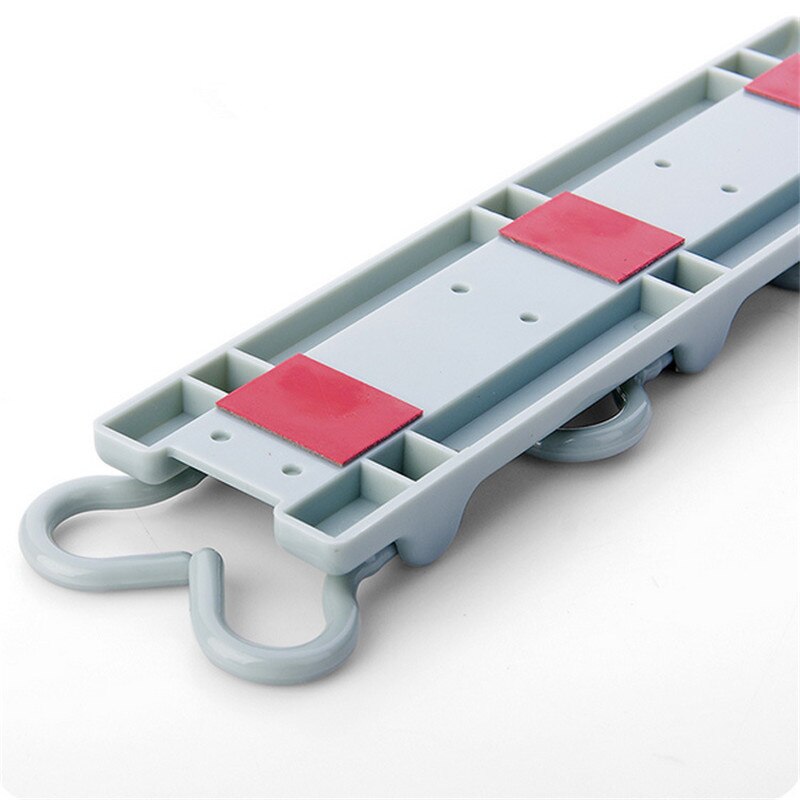 Percha de plástico con 6 ganchos para colgar vasos, colgador de baño, organizador de cocina, estante de puerta, estante de almacenamiento, accesorios para utensilios de cocina