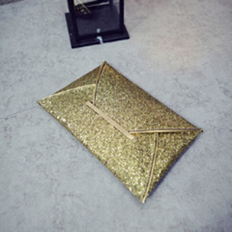 Envelope Clutch Ladies Sparkling Dazzling Bag Purse Women Evening Party Handbag Day Clutches Shining Tote Large Capacity Wallet: Yellow