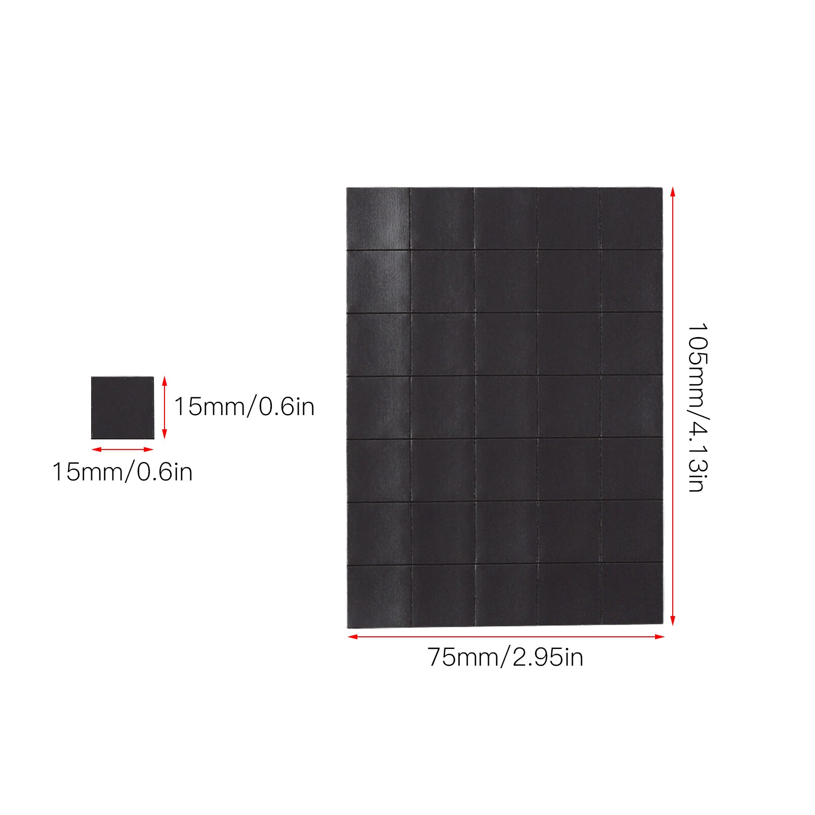 60/140 Stuks Zelfklevende Magnetische Pleinen 20X20Mm Met Sterke Lijm Voor Diy Ambachten Foto Schema visitekaartje