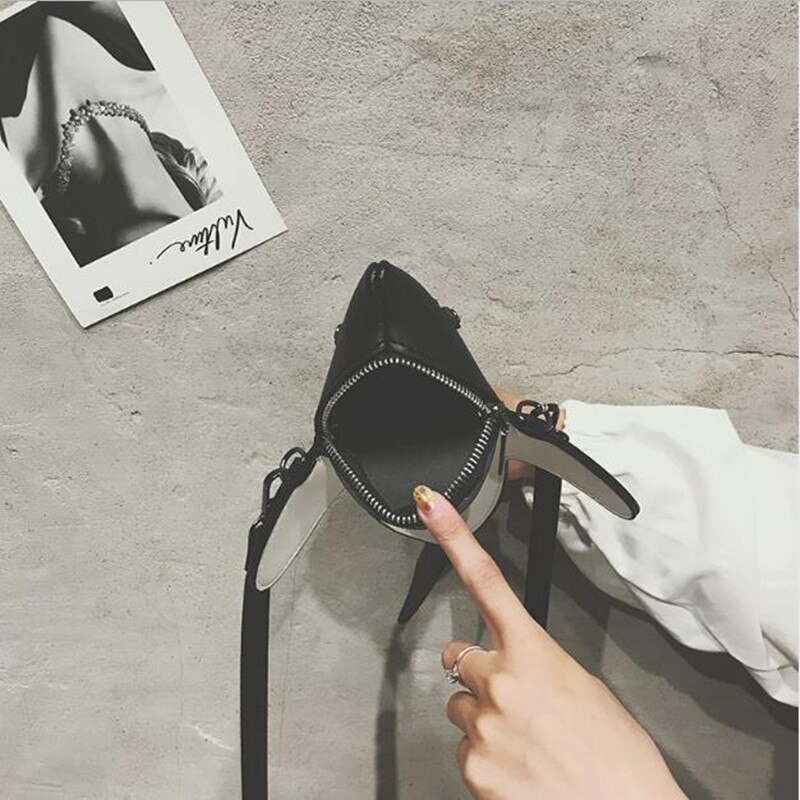 Divertente Personalità Carino squalo Disegno dell'UNITÀ di elaborazione di Cuoio casuale Sacchetto di Spalla del Tote di Crossbody mini Sacchetto Del Messaggero Della Borsa del Sacchetto di Frizione Della Borsa lembo