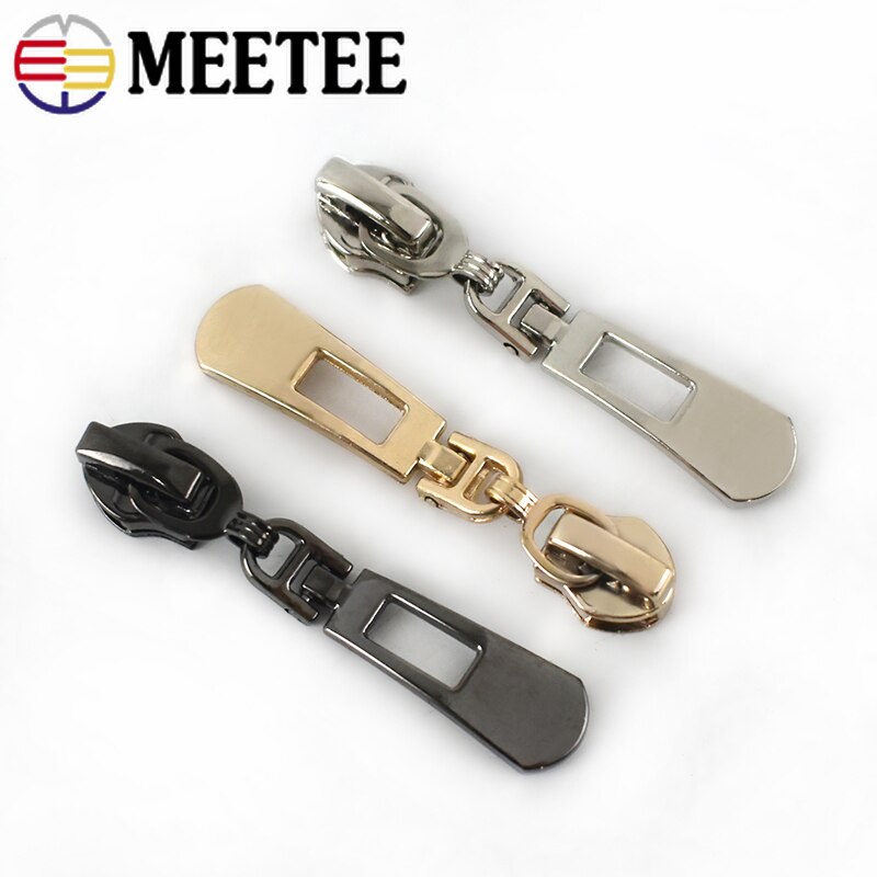 10pcs Zipper Sliders for 3# 5# Nylon Zips Sewing Pocket Bag Zip Head Puller Repair Kit DIY Garment Accessories ZT180