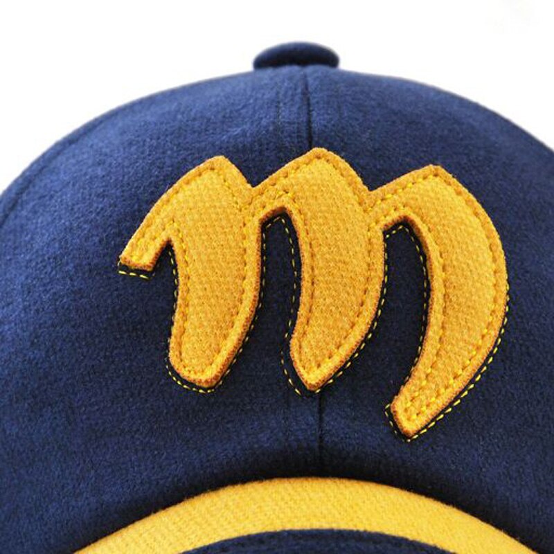 Xeongkvi koreansk høst vinter låve baseball caps merke broderi bokstaver m ørebeskyttelse bomull luer til gutt og jente