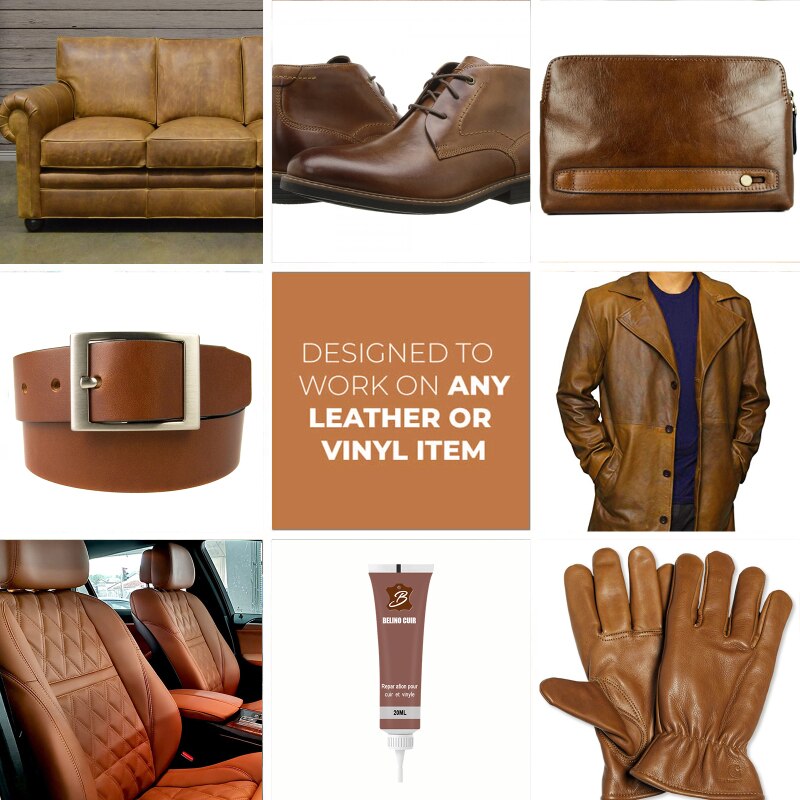 20ml Leather Repair Gel Adhesives Color Repair Home Car Seat Leather Complementary Repair Leather Cleaner Hardware Sealers Home