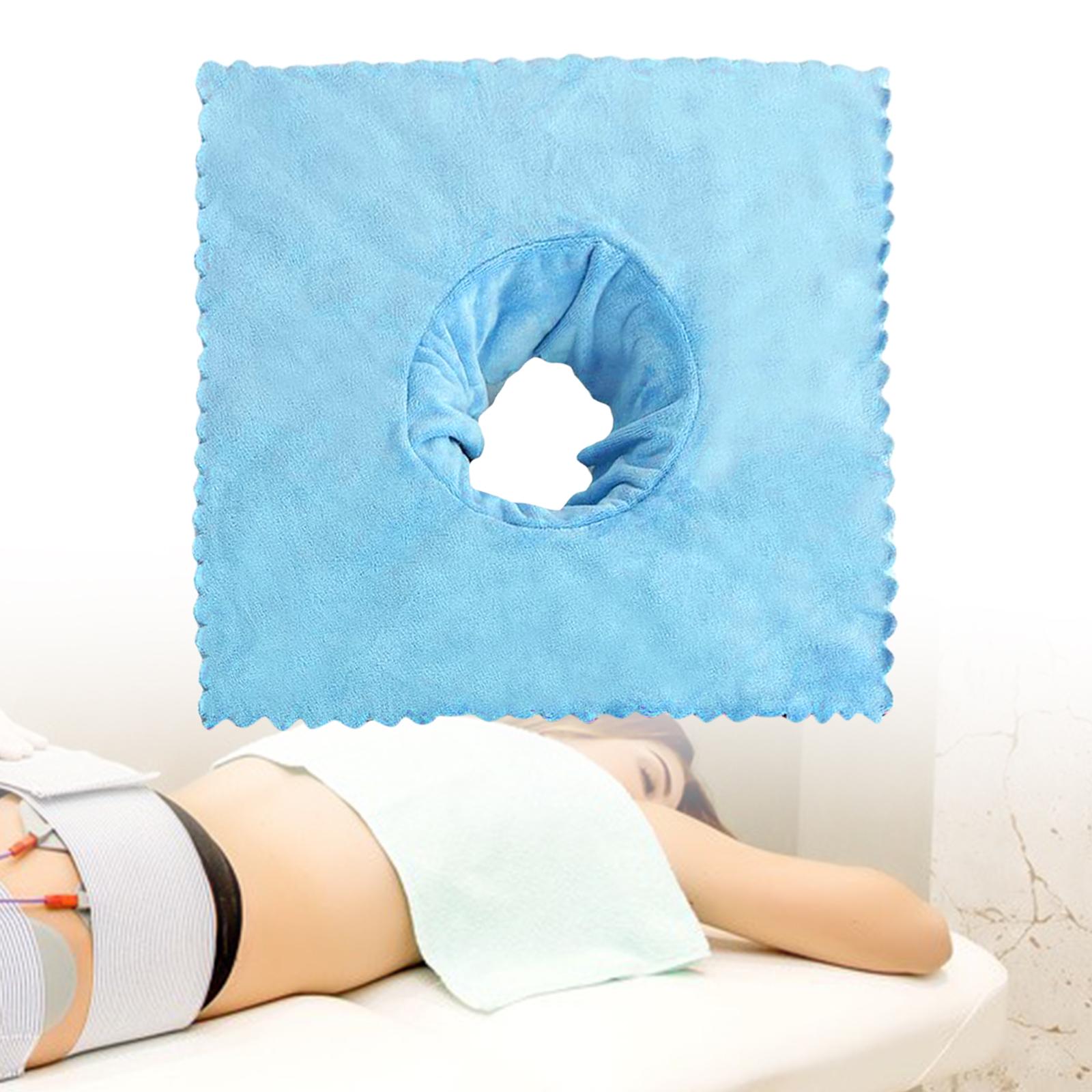 Massage Table Sheet Covers with Face Hole Satin Strip Coverlet for Beauty Salon SPA