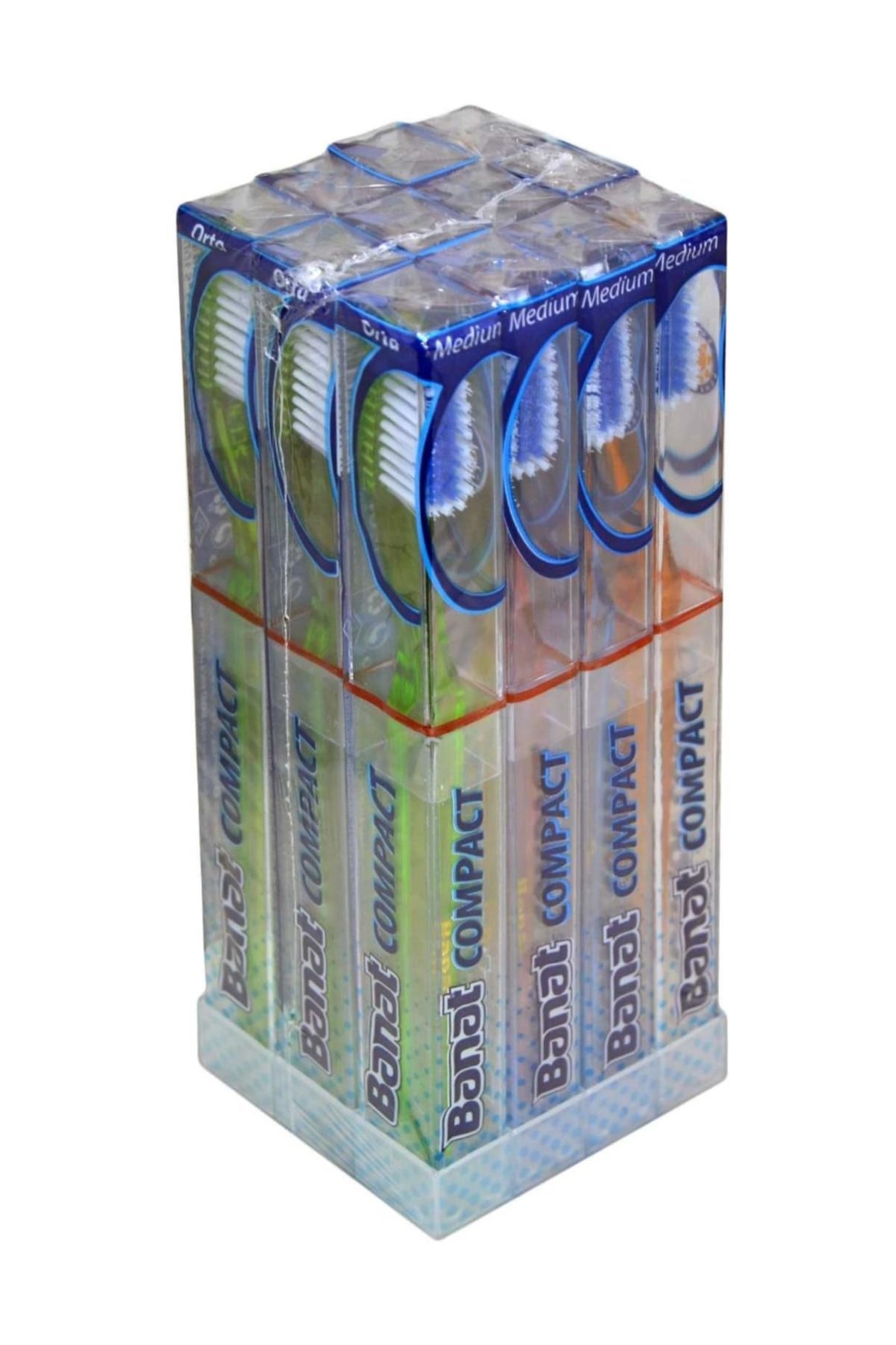 Compacte tandenborstel 12 stuks