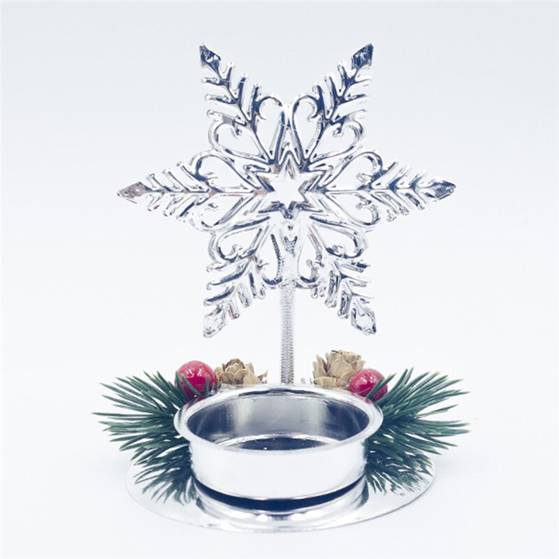 Decoración navideña, candelabro, mesa de comedor, decoración DIY, decoración de , decoración navideña: Silver snowflake