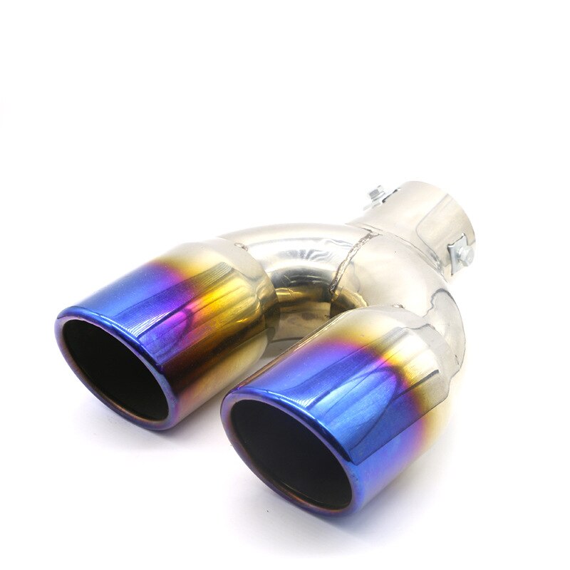 Car modified stainless steel exhaust pipe has been half of the tail throat stainless steel exhaust pipe car modified universal d