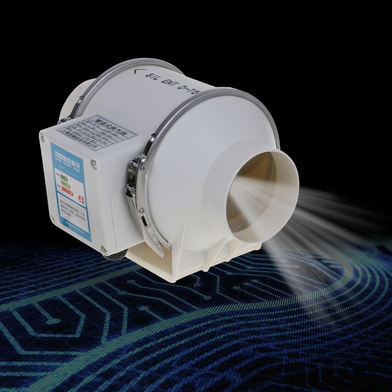 Inline Duct Fan Pipe Extractor Booster Mini Ventilation Fans Ceiling Blower Toilet Ventilator