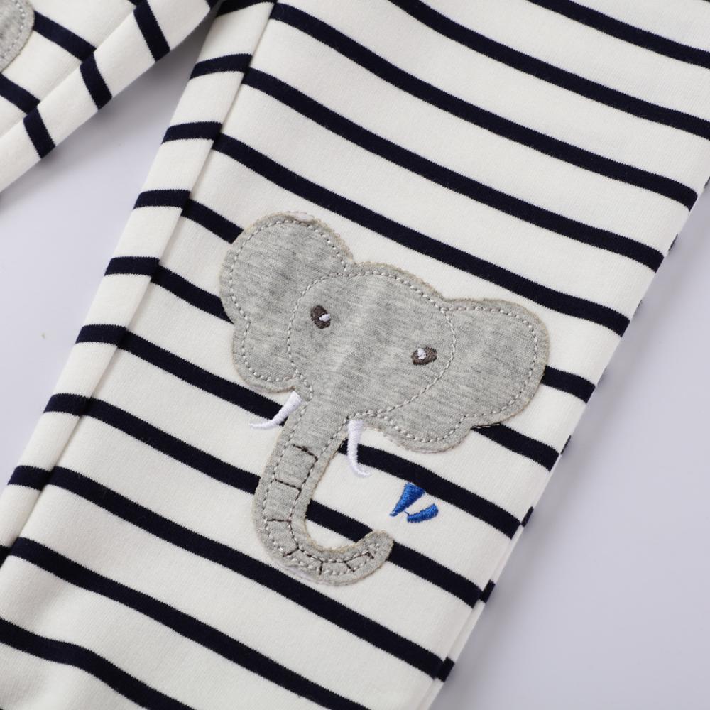 Pantaloni per ragazzi primavera autunno 2021 pantaloni in cotone per bambini Leggings Appriqued a strisce adorabili abbigliamento di marca per ragazzi di moda