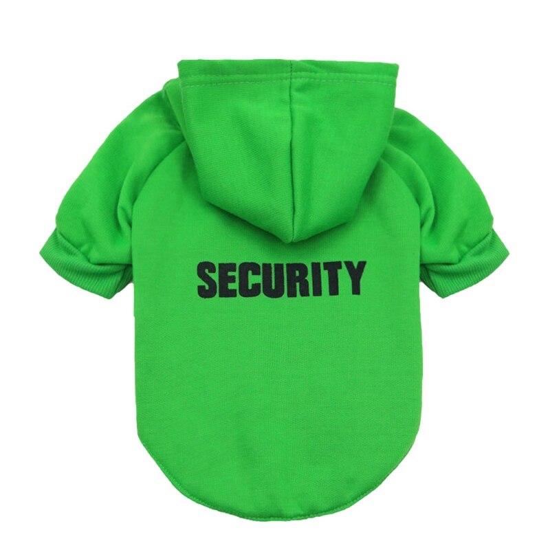 Security Dog Cat Clothes Pet Cat Coats Jacket Hoodies For Cats Dog Outfit Warm Pet Clothing Rabbit Animals Pet Sweatshirt