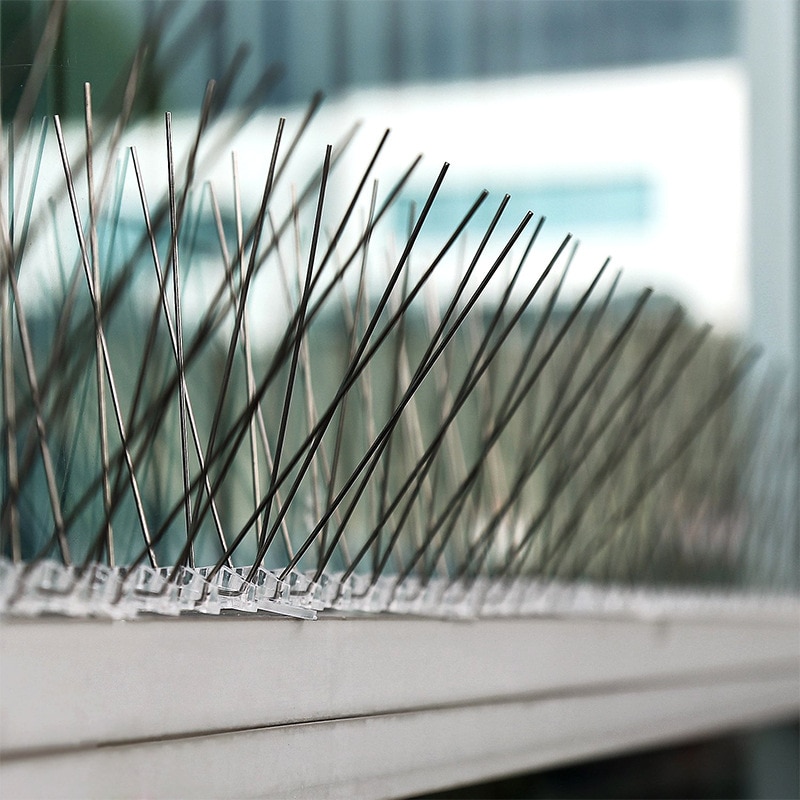 Pinchos de plástico para Control de plagas de aves, repelente antiaves, pinchos para quitar palomas y espantar aves,