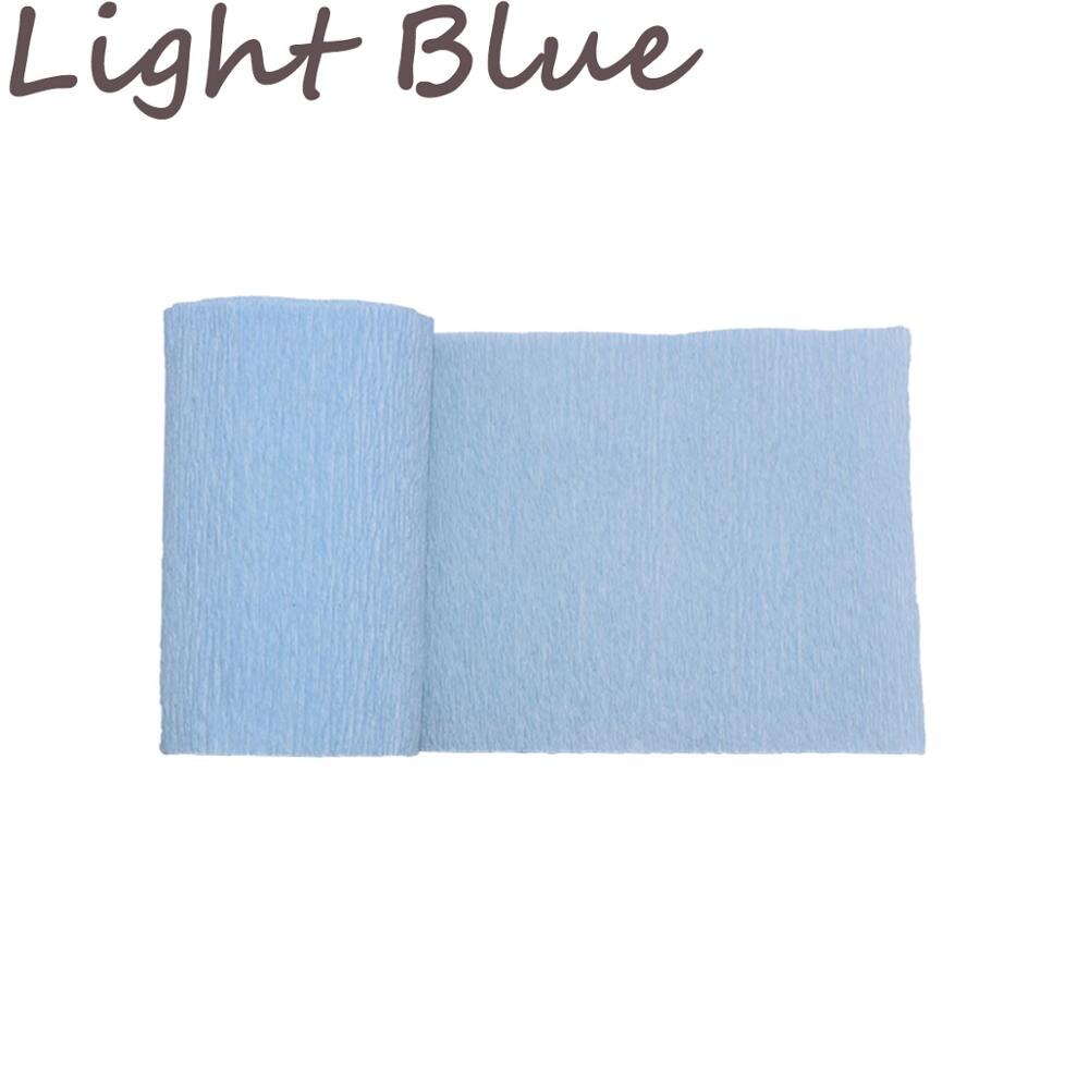 1 Roll 3.5 Cm * 10 M Crinkled Crêpepapier Bloem Wikkelen Diy Scrapbooking Craft Voor Verjaardagsfeestje Festival Kerst decoratie: light blue