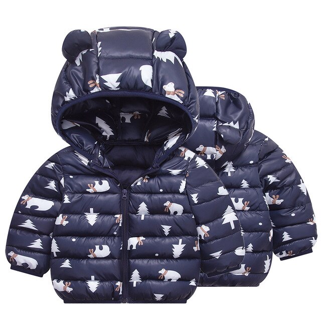 Medoboo Dikke Warme Baby Kleding Winter Jumpsuit voor een Jongen Meisje Pasgeborenen Snowsuit Overall Overalls Kinderen Kindje Jas Jas: ME0188-navy / 18m