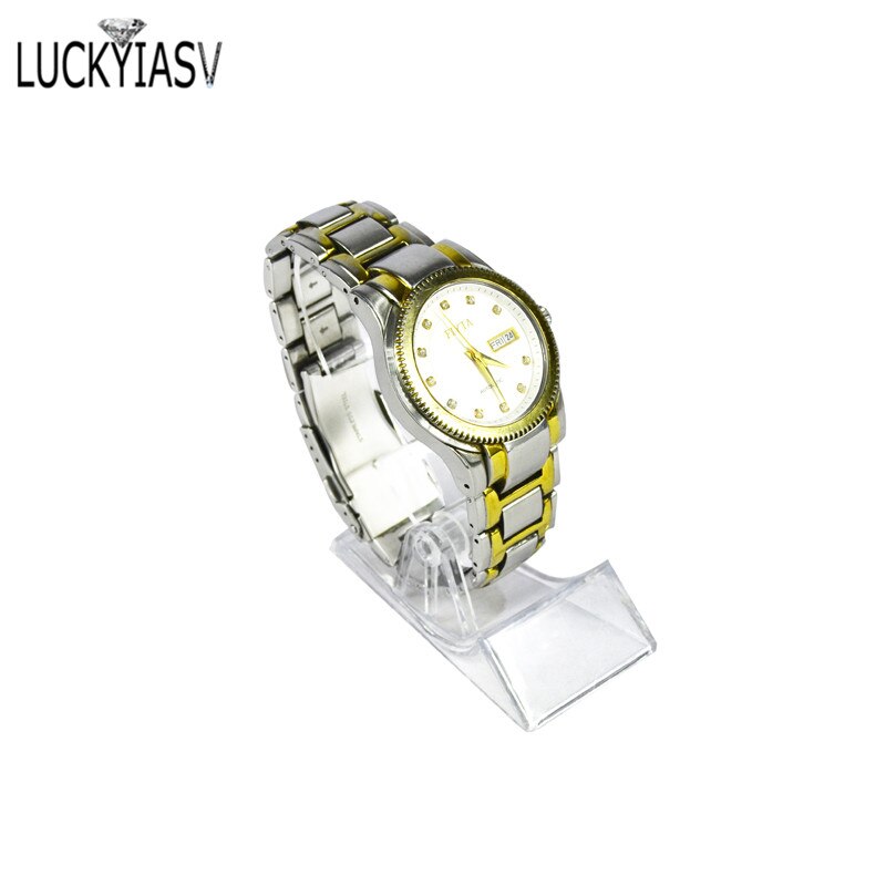 Alta Qualidade 10 pçs/lote Vitrine de Acrílico Transparente Assista Bracelet Bangle Display Stand Holder Rack