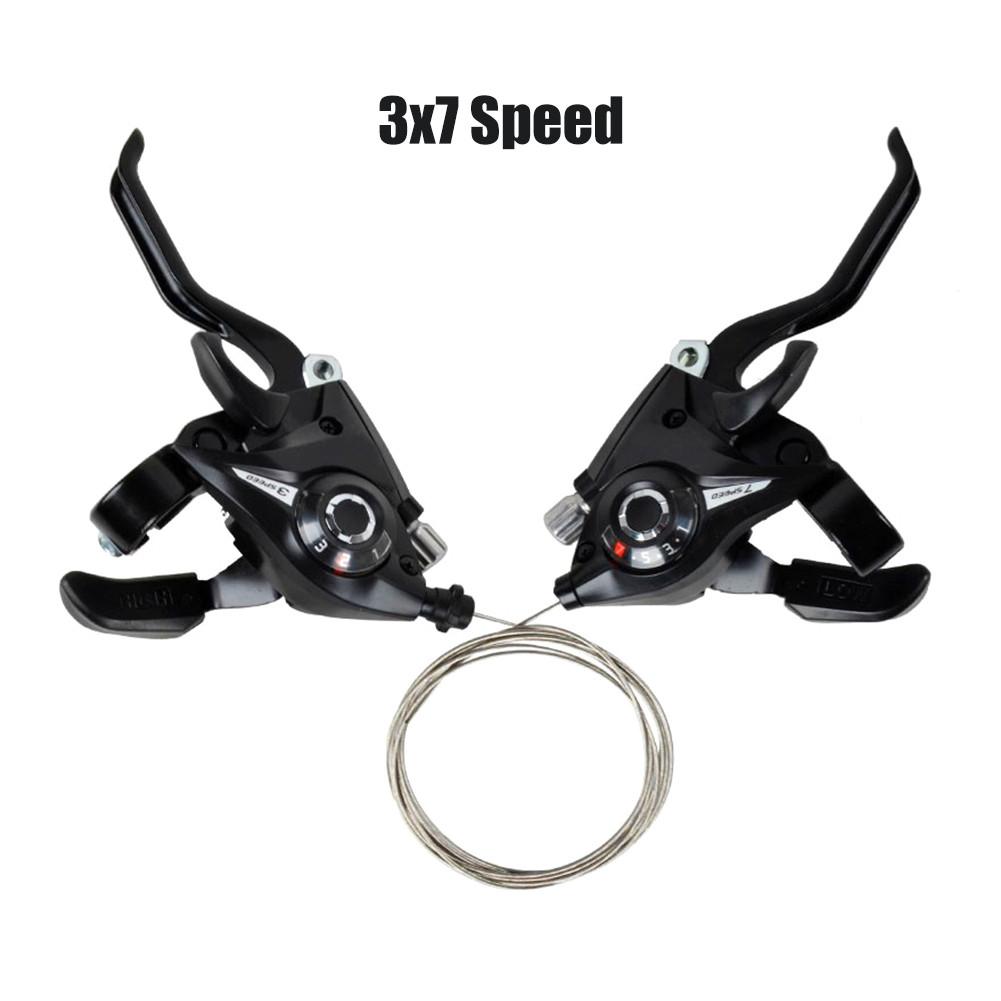 Mountain Bike Shifter Set EF51-7 /EF51-8 Bicycle Shifters Set Aluminum Alloy 3x7/3x8 Speed Shifter Bike Accessories