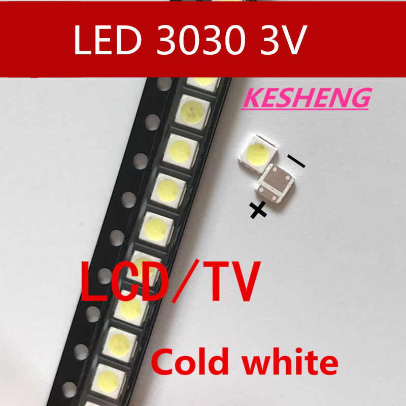 Lextar 200Pcs/Led Backlight 1 W 3030 3 V Koel Wit 80-90LM Tv Toepassing