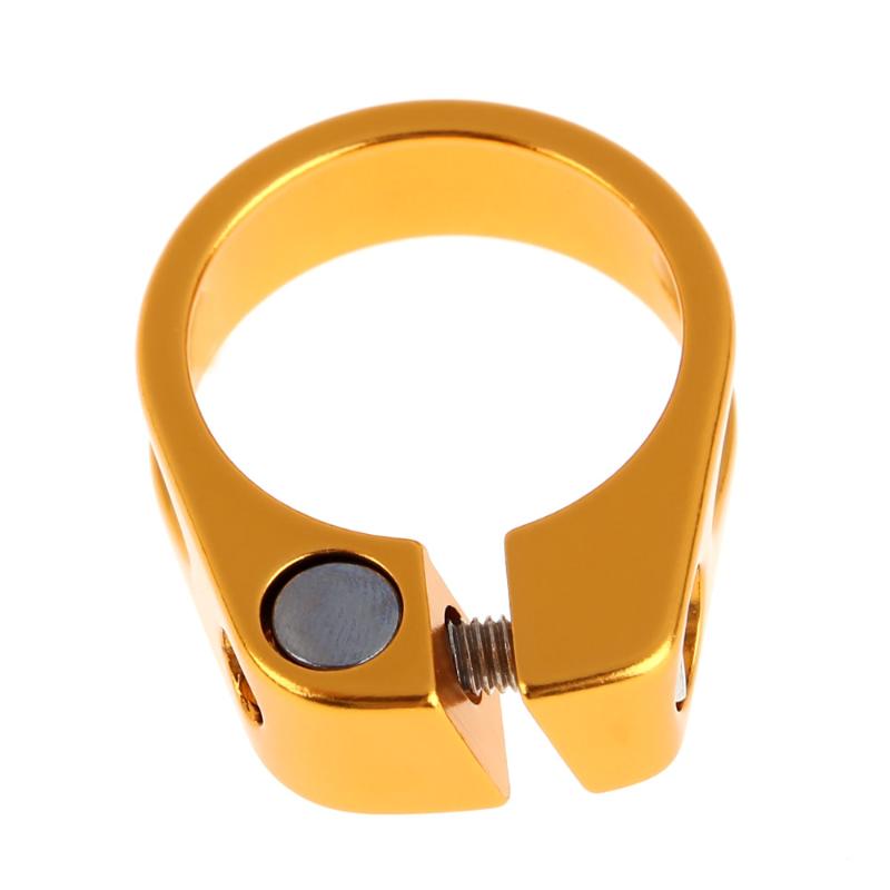 34.9mm aluminiumslegering hurtig frigivelse sadelpind mtb cykel cykel sadel sadelpind klemme: Guld