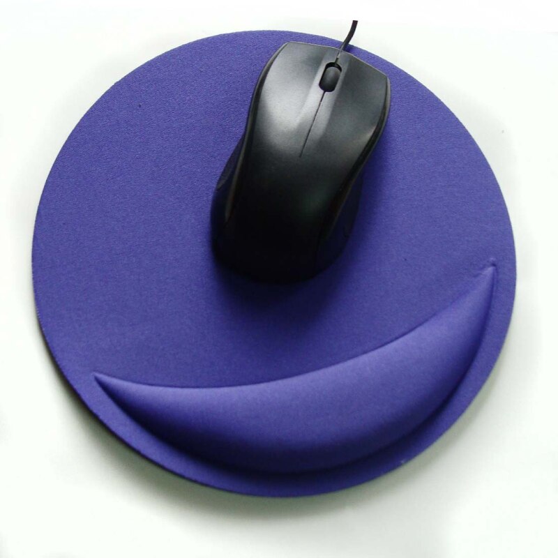 Tapis de souris ergonomique et confortable, antidérapant, couleur unie, pour jeux d'ordinateur, , doux, EVA: 08