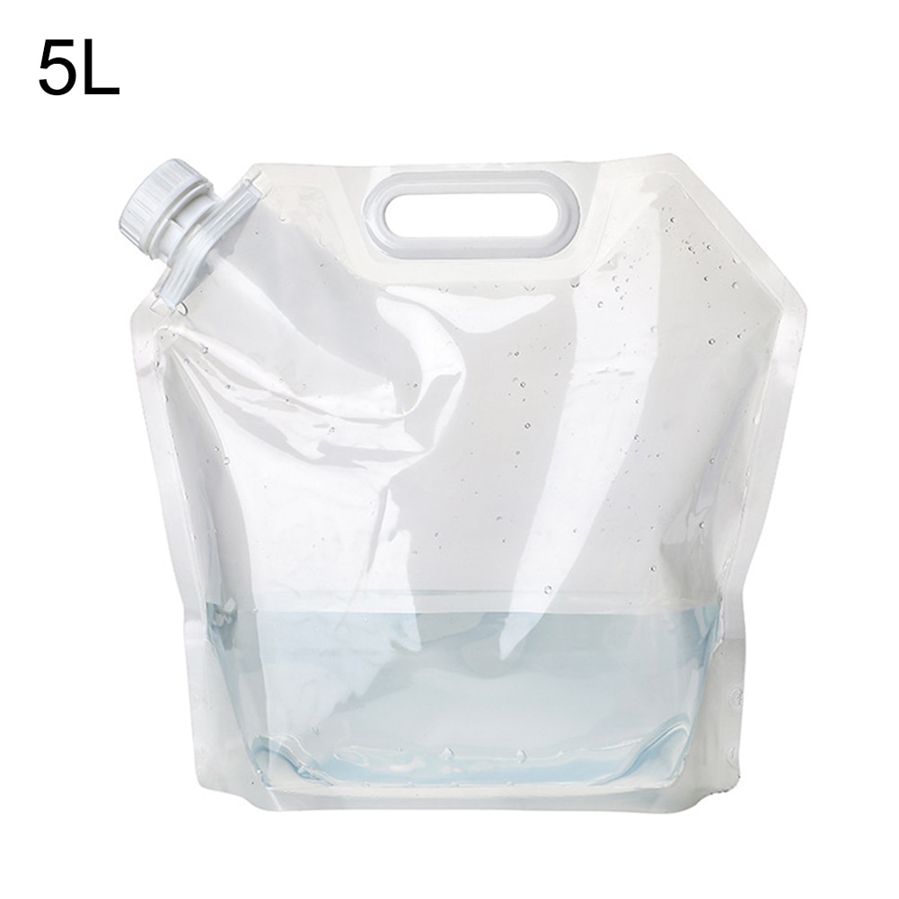 5/10/15l camping vandpose container bærbar sammenklappelig udendørs vandreture blød kolbe sport flaske opbevaringspakke
