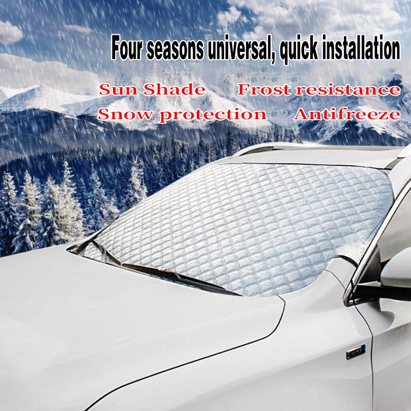 Auto Dekt Auto Voorruit Cover Anti Vorst Ijs Voorruit Dust Protector Heat Zonnescherm Ijs Grote Stof Protector