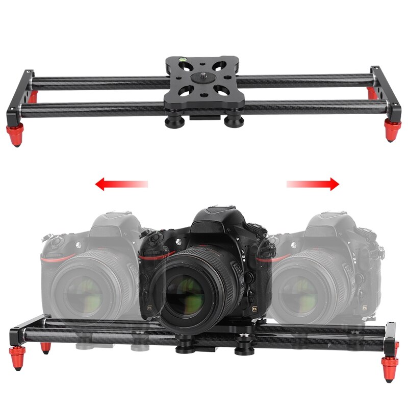 Caméra curseur Fiber de carbone Dolly piste vidéo stabilisateur Rail pour appareil photo Dslr vidéo film photographie caméscope Stabili