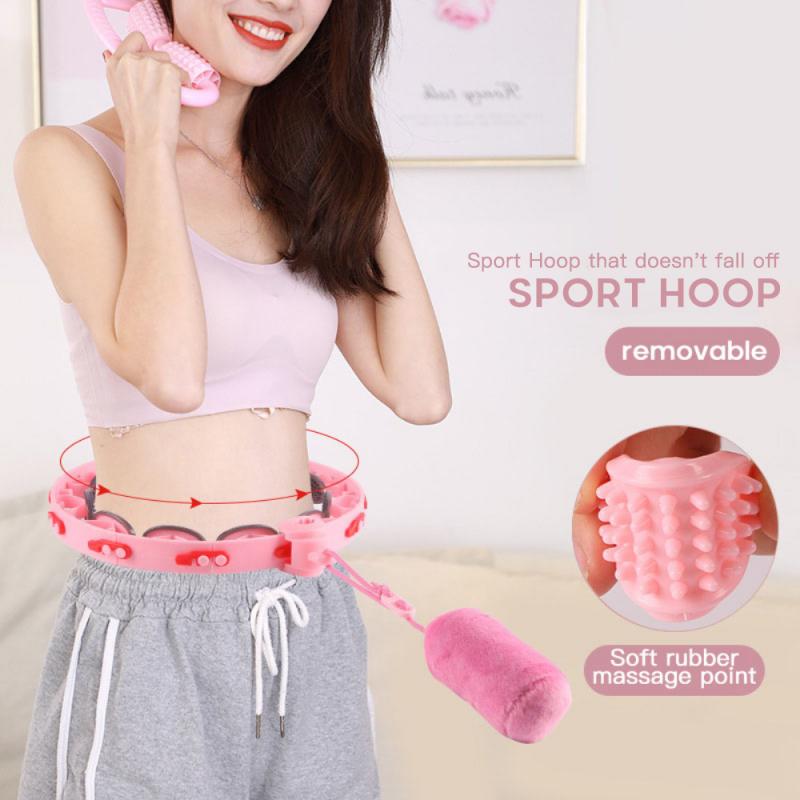 Adjustable Sport Magic Hoop With Box Thin Waist Abdominal Exercise weight loss Detachable Fitness Massage Hoops Home Training