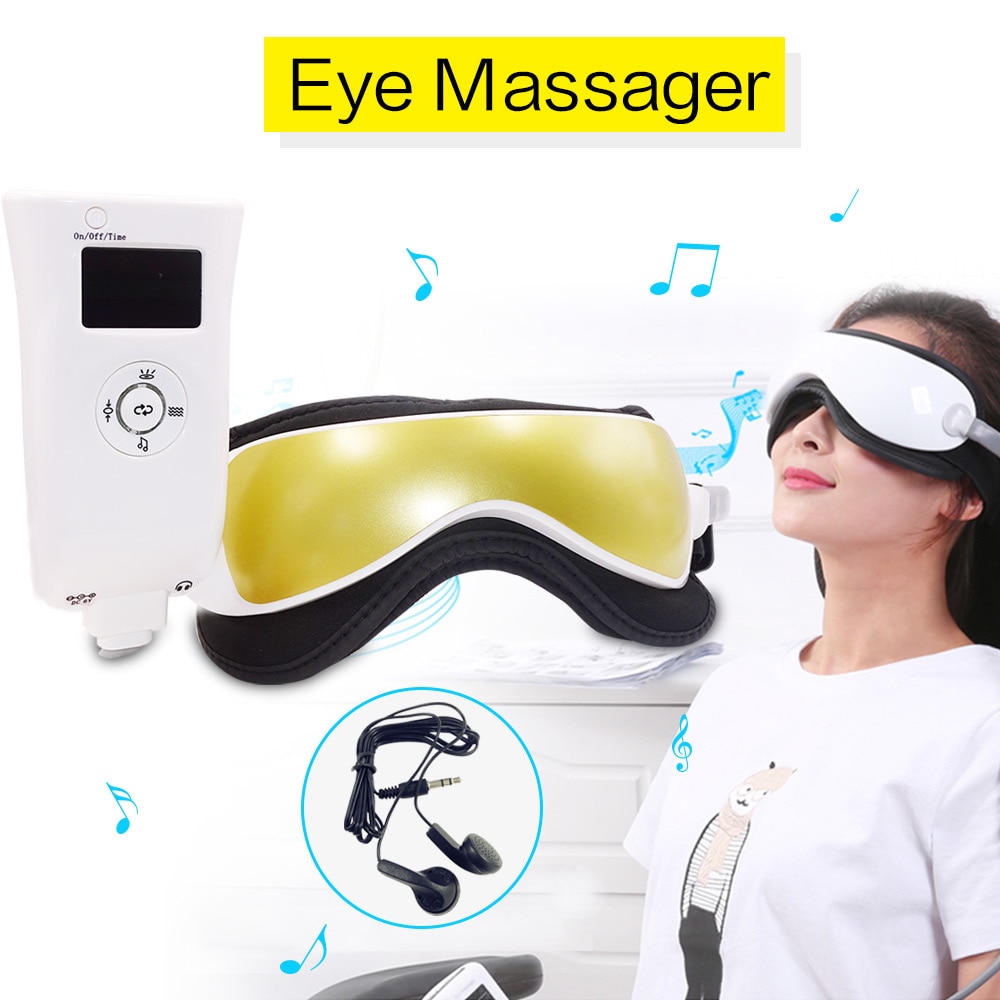 Elektrisk øjen massager maske migræne øjensynsforbedring pande øjenpleje briller massager sundhedspleje værktøjer