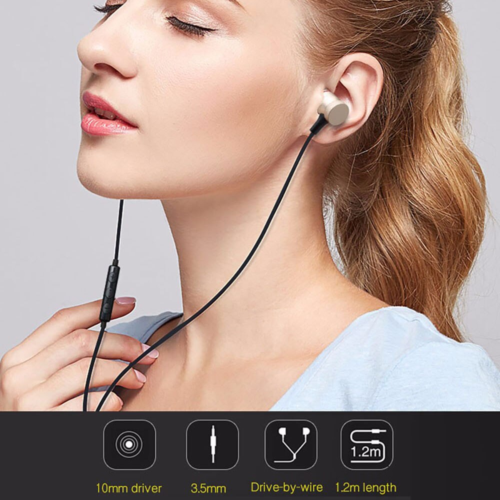 Awei ES-70TY In-Ear Oortelefoon Met Microfoon Metalen Stereo Hoofdtelefoon Wired Headset Super Bass Oortelefoon Voor Iphone Samsung Xiaomi