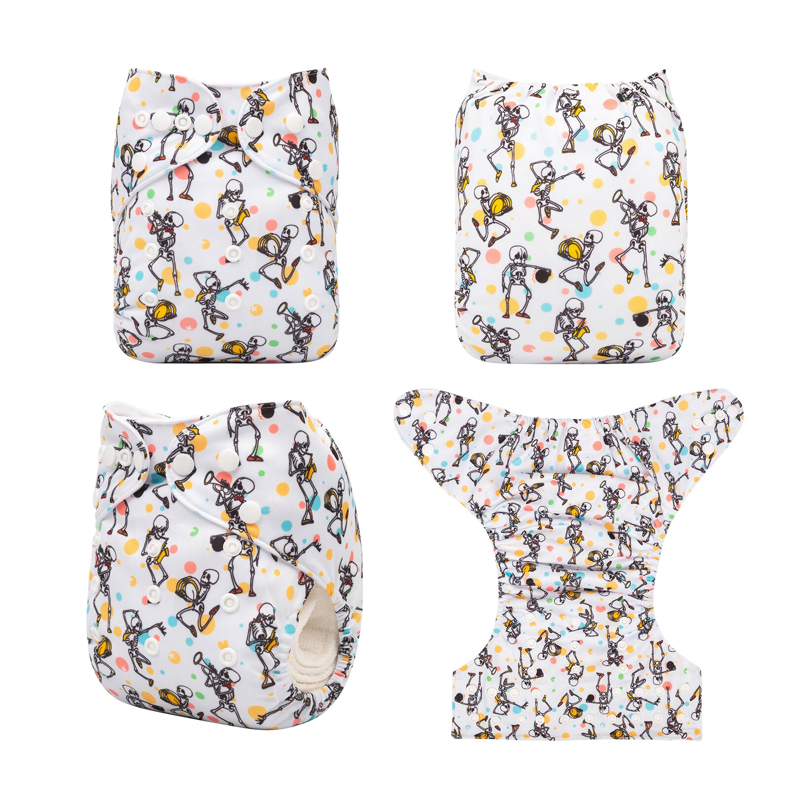 ! Alvababy-pañal de tela de bolsillo posicionado para bebé, con inserto de microfibra, 1 ud.