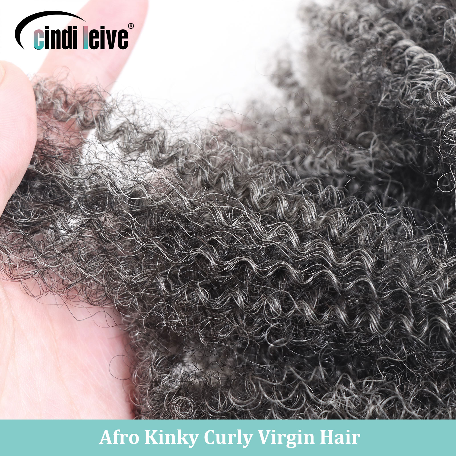 Gris blanco virgen Afro rizado cabello humano a granel para trenzar extensiones de cabello trenzado de ganchillo cerraduras para trenzas sin trama 50g