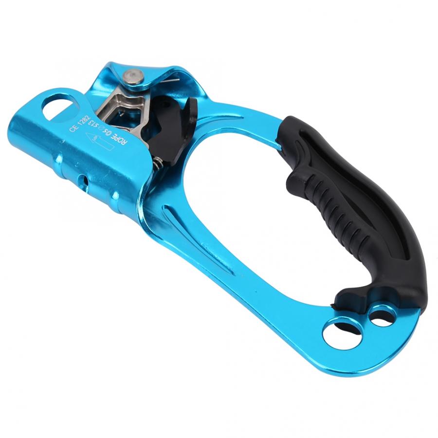 Professionele Outdoor Alpinisme Klimmen Rechterhand Ascender Descender Greep Klem Voor 8-13 Mm Touw Outdoor Snoeien Apparatuur