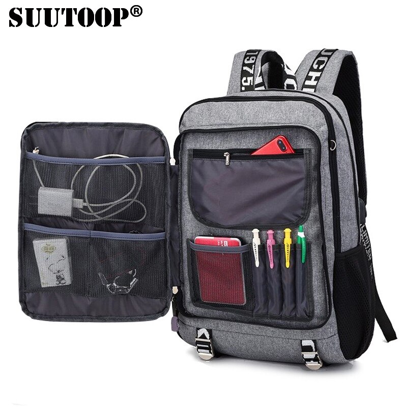 Male backpack man Waterproof USB charging travel School Sport backpack oxford casual laptop backpack Casual For men bag Packs