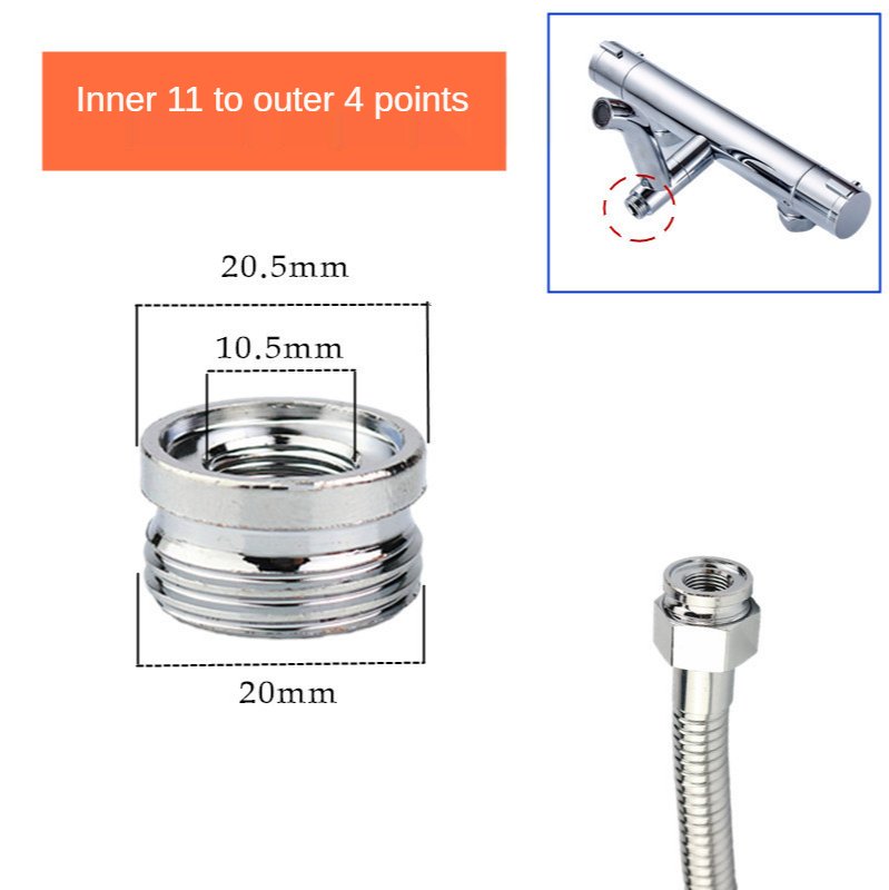 Wasserhahn Zugriffs Regen Dusche Wasserhahn Adapter Wasser Invertiert Schraube Mischventil Bad Reiniger Belüfter Stecker Küche Wasserhahn Teil: Brown