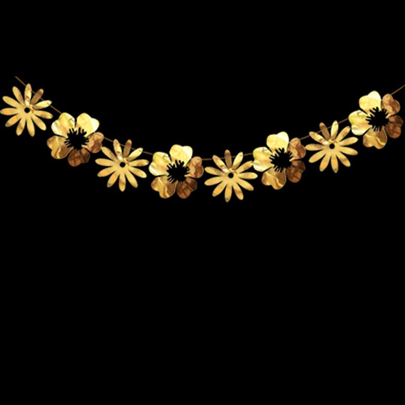 Flor guirlandas papel de casamento banner aniversário bunting pennant chuveiro do bebê guirlanda bandeira pano de fundo parede decoração de festa suprimentos: B01
