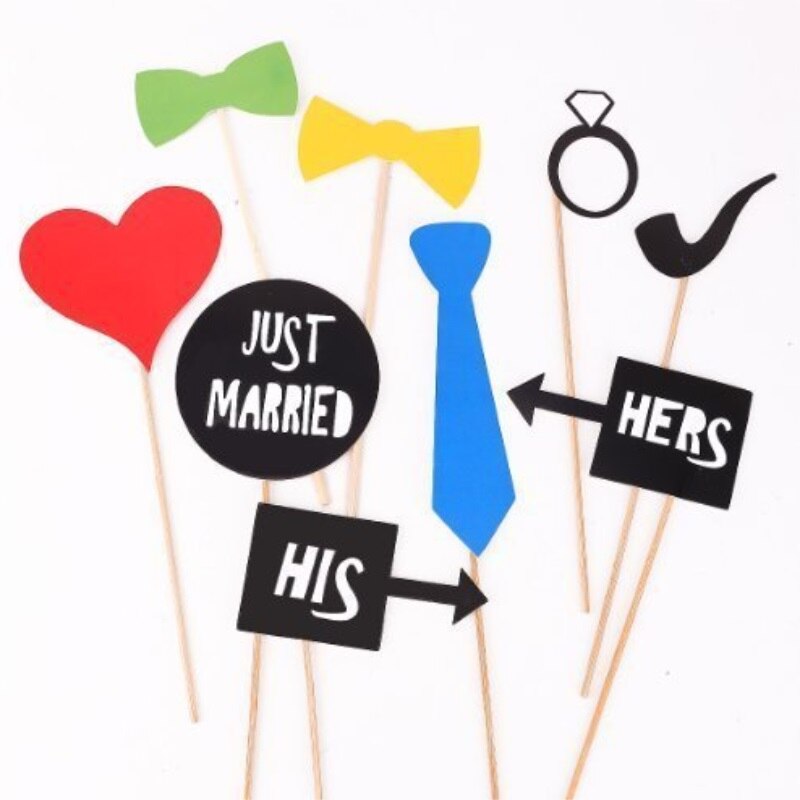 31Pcs Funny Photo Booth Diy Foto Props Decoratie Bruiloft Verjaardag Christmas Party Favor Masker Fotografie Event Supplies