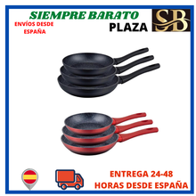 CONJUNTO DE 3 ESTUFAS DE PIEDRA SARTEN ROYAL SWISS 20/24/28CM SET-3