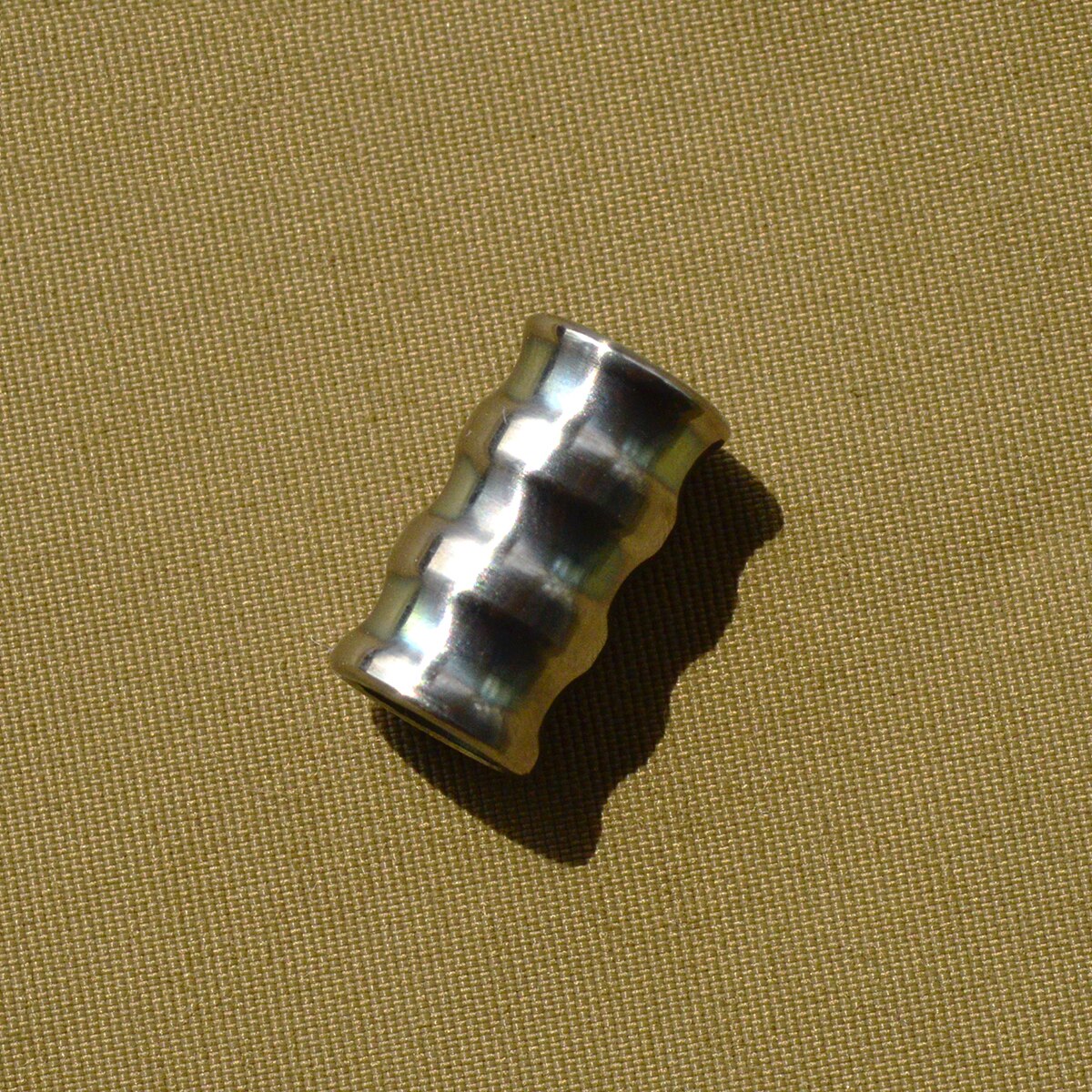Knivperler titaniumlegering titanium paracord perle tilbehør diy vedhæng: Sølv