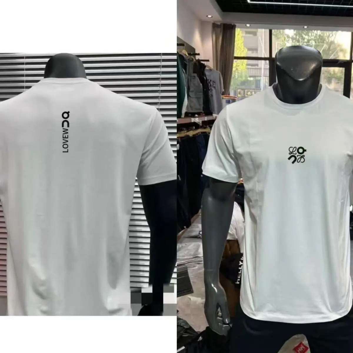 2025, Sommer-Explosion, reine Baumwolle, Rundhals-T-Shirt für Männer und Frauen mit dem gleichen Aufdruck, lockeres, kurzärmliges, lässiges Paar-oben