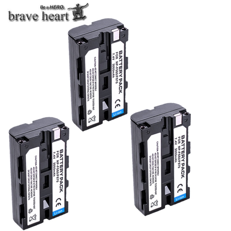 5x 7.4V NP-F550 NP F550 NP-F570 NP F570 F330 F530 Rechargeable Li-ion Camera Battery For Sony NP-F330 F750 CCD-SC CCD-TR