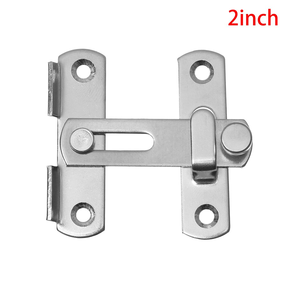 Stainless Steel Hasp Door Bolt Cabinet Catches Window Catch Lock Silent Gate Buckle Padlock Clasp Furniture Hardware Fittings: 2inch