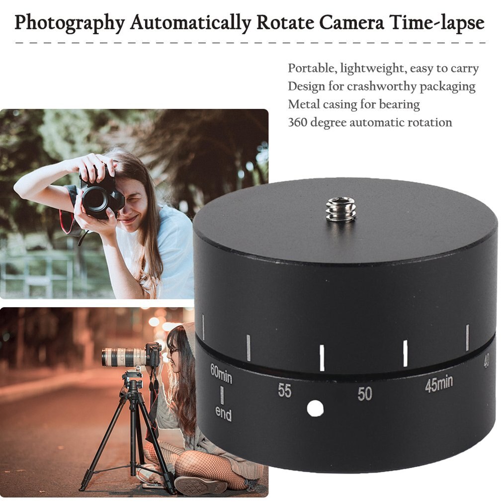 Time lapse 360 graden autorotatie camera statiefkop basis 360 tl timelapse voor xiaoyi voor camera slr voor iphone andriod