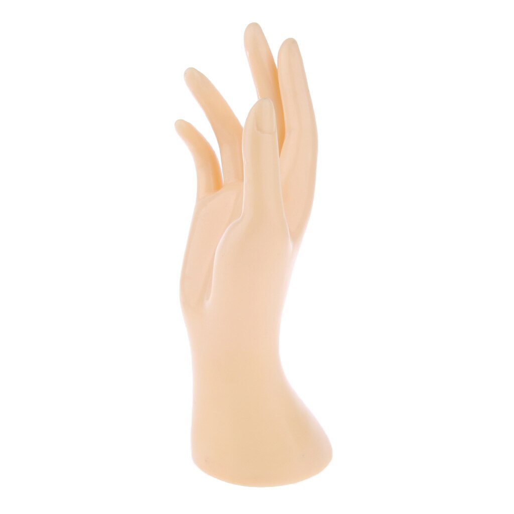 Female Mannequin Right Hand Jewelry Bracelet Ring Watch Gloves Display 8.5': Skin Color