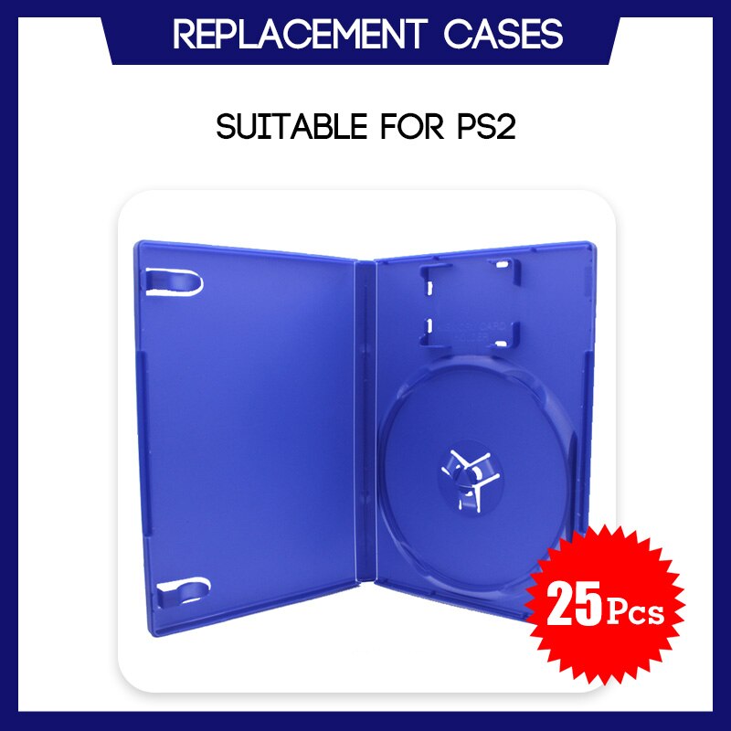 Vervanging Case Voor PS2 Game Disc Spare Blauw Spel Voor Playstation 2 Doos Enkele Cd