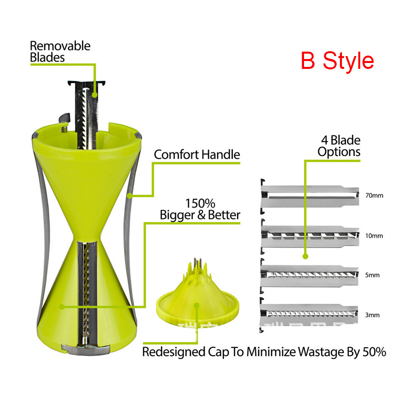 Grønnsaksnudler spiralizer spiralkutter gulrot rivjern for grønnsak spaghetti salat slicer kjøkken gadget matlagingsverktøy