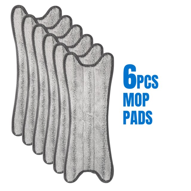 37cm ersätt mopptrasor för x-typ mopp återanvändbar mikrofiberdyna för träkakel stark vattenabsorption hushållsrengöringsverktyg: 6 st