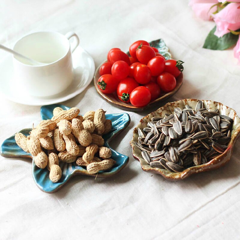 Ceramic Mediterranean Style seashells Starfish Conch Dish plates Soap Box Home decro Ornaments