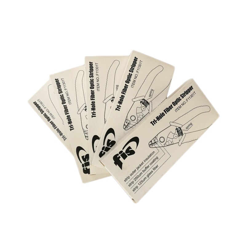 F11301T pinza Miller de fibra de corte alicates F11301T FIS Tri-agujero Stripper de fibra óptica Miller de stripper