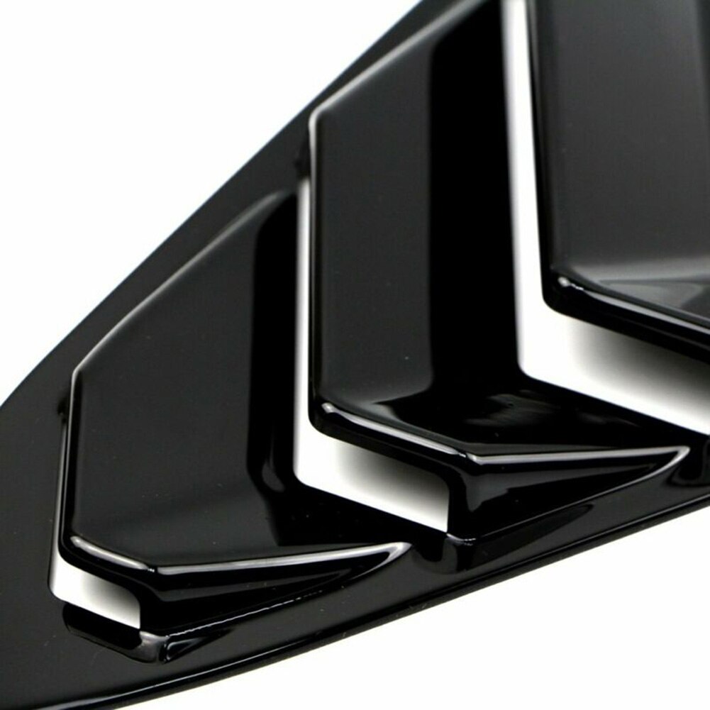 1 par dekoration trim kvarts fönster jalusi kåpa blank svart abs plast