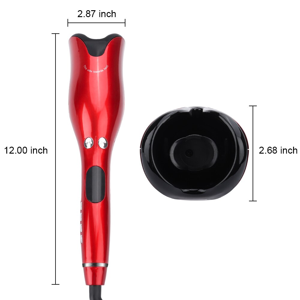 Automatische krultang, waver, krultang, roterende elektrische haarkrultang, luchtdraai, automatische haarstylingtool van 1 cm