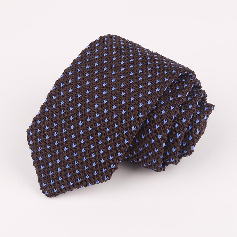Stil herr och #39 ;s prick färgglad slips stickad stickad slips slips normal smal klassisk vävd cravate smala slipsar vintage: 9